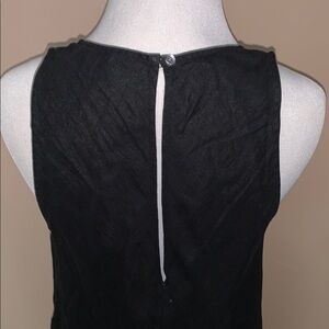 James Perse Chic Black Sleeveless Short-Dress with Pockets